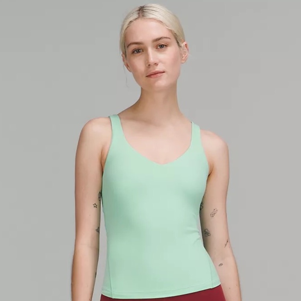 NWT lululemon Align Waist-Length Tank Top - Wild Mint, Size 4